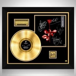 RARE-T Depeche Mode Violator Gold LP Limited Signature Edition Studio Licensed Custom Frame Limited Edition Frames