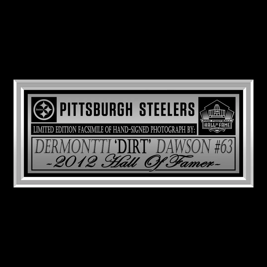 RARE-T Sports Memorabilia Pittsburgh Steelers Dermontti Dawson Limited Signature Edition Studio Licensed Photo Custom Frame 5 RARE-T Sports Memorabilia Pittsburgh Steelers Dermontti Dawson Limited Signature Edition Studio Licensed Photo Custom Frame