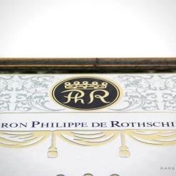 RARE-T Vintage Reverse Painted 'Baron Philippe De Rothschild-Mouton Cadet' Wine Bar Mirror/Advertisement Barware & Signs