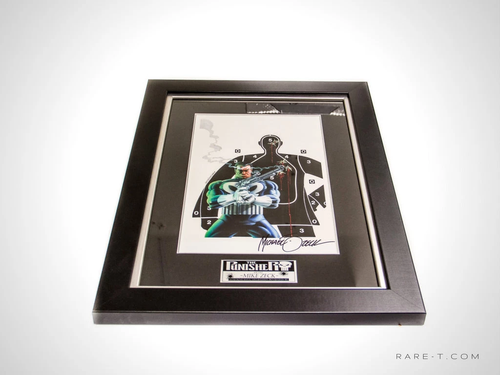 VAULT COLLECTIBLES The Punisher Signed Zeck Art Print Rare-T Exclusive Custom Frame Signed Memorabilia 4 VAULT COLLECTIBLES The Punisher Signed Zeck Art Print Rare-T Exclusive Custom Frame Signed Memorabilia