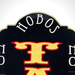 RARE-T Barware & Signs Traditional Wood Plank 'Gold Leaf Tattoo' Tattoo Parlor Sign