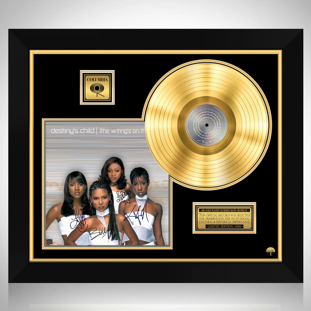 RARE-T Limited Edition Frames Destiny's Child - Writing On The Wall Gold LP Limited Signature Edition Studio Licensed Custom Frame 1 RARE-T Limited Edition Frames Destiny's Child - Writing On The Wall Gold LP Limited Signature Edition Studio Licensed Custom Frame