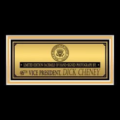 RARE-T Limited Edition Frames Vice President Dick Cheney Photo Limited Signature Edition Studio Licensed Custom Frame