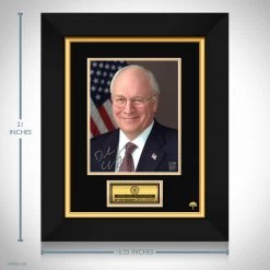 RARE-T Limited Edition Frames Vice President Dick Cheney Photo Limited Signature Edition Studio Licensed Custom Frame