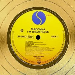RARE-T Limited Edition Frames Madonna - I'm Breathless Gold LP Limited Signature Edition Studio Licensed Custom Frame