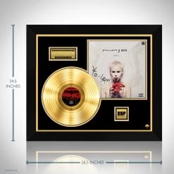 RARE-T Die Antwoord Ten$ion Gold LP Limited Signature Edition Studio Licensed Custom Frame Limited Edition Frames