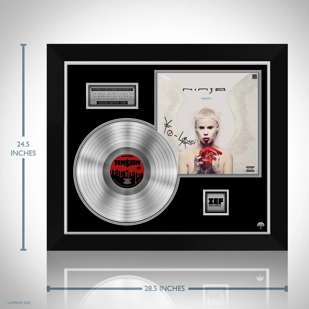 RARE-T Limited Edition Frames Die Antwoord Ten$ion Platinum LP Limited Signature Edition Studio Licensed Custom Frame 7 RARE-T Limited Edition Frames Die Antwoord Ten$ion Platinum LP Limited Signature Edition Studio Licensed Custom Frame