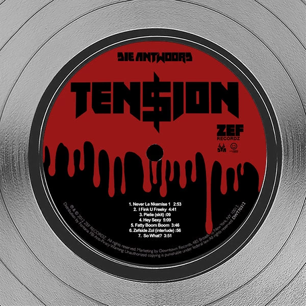 RARE-T Limited Edition Frames Die Antwoord Ten$ion Platinum LP Limited Signature Edition Studio Licensed Custom Frame 4 RARE-T Limited Edition Frames Die Antwoord Ten$ion Platinum LP Limited Signature Edition Studio Licensed Custom Frame