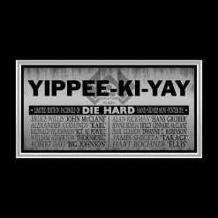 RARE-T Die Hard Mini Poster Limited Signature Edition Studio Licensed Custom Frame