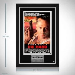 RARE-T Die Hard Mini Poster Limited Signature Edition Studio Licensed Custom Frame