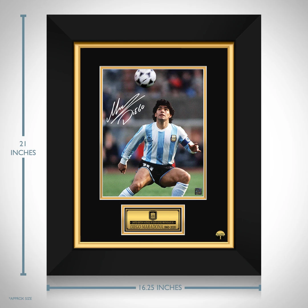 RARE-T Diego Armando Maradona Memorial Photo Limited Signature Edition Licensed Custom Frame 4 RARE-T Diego Armando Maradona Memorial Photo Limited Signature Edition Licensed Custom Frame