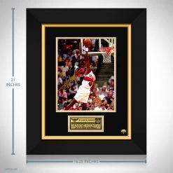 RARE-T Atlanta Hawks Dikembe Mutombo Photo Limited Signature Edition Licensed Custom Frame Sports Memorabilia