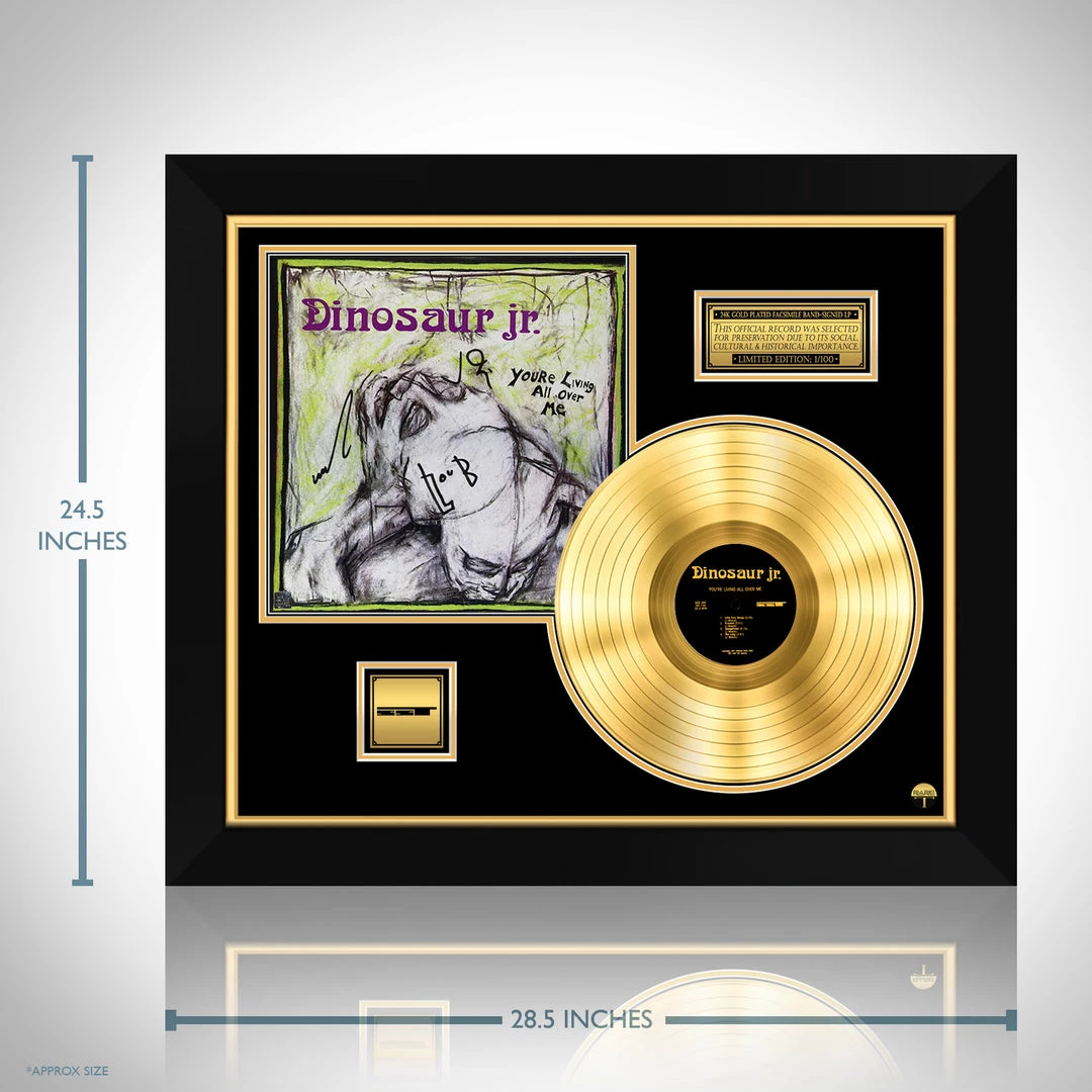 RARE-T Dinosaur Jr. - You’re Living All Over Me Gold LP Limited Signature Edition Studio Licensed Custom Frame 3 RARE-T Dinosaur Jr. - You’re Living All Over Me Gold LP Limited Signature Edition Studio Licensed Custom Frame
