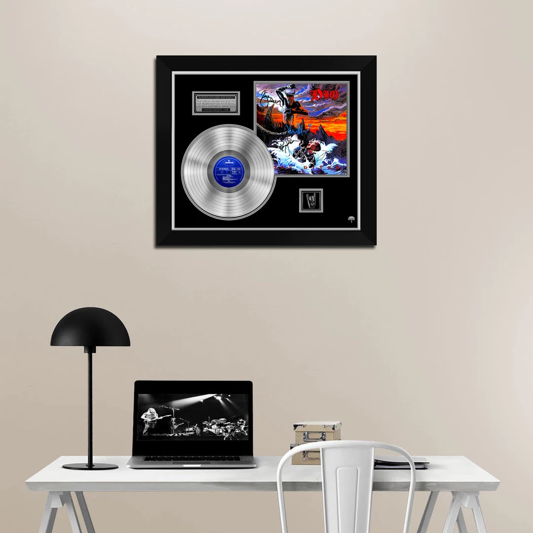 RARE-T Limited Edition Frames Dio - Holy Diver Platinum LP Limited Signature Edition Studio Licensed Custom Frame 6 RARE-T Limited Edition Frames Dio - Holy Diver Platinum LP Limited Signature Edition Studio Licensed Custom Frame