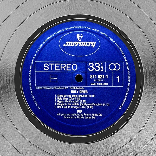 RARE-T Limited Edition Frames Dio - Holy Diver Platinum LP Limited Signature Edition Studio Licensed Custom Frame 4 RARE-T Limited Edition Frames Dio - Holy Diver Platinum LP Limited Signature Edition Studio Licensed Custom Frame