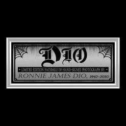 RARE-T Ready To Ship! Ronnie James Dio Memorial Photo Limited Signature Edition Studio Licensed Custom Frame Ready To Ship! 48 Hour Shipping!