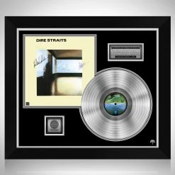 RARE-T Dire Straits - Self-titled Platinum LP Limited Signature Edition Studio Licensed Custom Frame