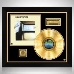 RARE-T Dire Straits Self-titled Gold LP Limited Signature Edition Studio Licensed Custom Frame