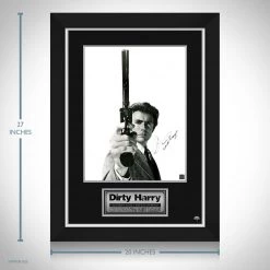RARE-T Dirty Harry Mini Poster Limited Signature Edition Studio Licensed Custom Frame Limited Edition Frames