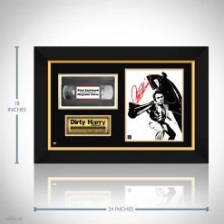 RARE-T Dirty Harry Photo & VHS Limited Signature Edition Studio Licensed Custom Frame