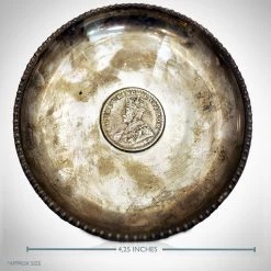 Larbi Antique Sterling Silver '1919 King George V' Medium Disk 7 Larbi Antique Sterling Silver '1919 King George V' Medium Disk