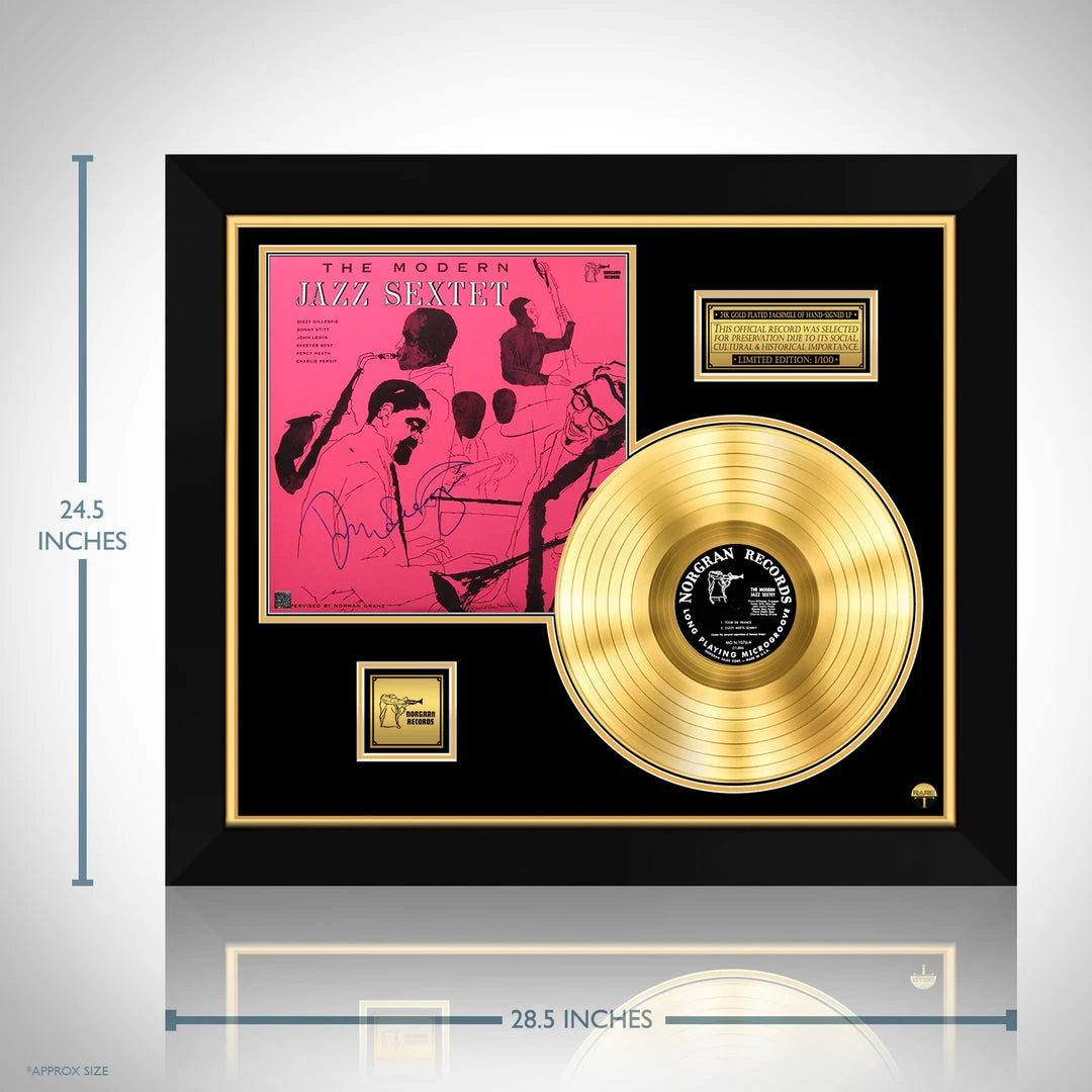 RARE-T Dizzy Gillespie - The Modern Jazz Sextet Gold LP Limited Signature Edition Studio Licensed Custom Frame 3 RARE-T Dizzy Gillespie - The Modern Jazz Sextet Gold LP Limited Signature Edition Studio Licensed Custom Frame