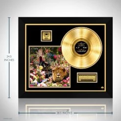 RARE-T DJ Khaled - Major Key Gold LP Limited Signature Edition Studio Licensed Custom Frame Limited Edition Frames
