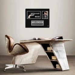 Rare-T Swords & Props Tombstone - Doc Holliday - SAA Quickdraw Prop Limited Signature Edition Custom Frame