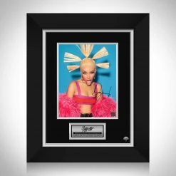 RARE-T Doja Cat Blue Photo Limited Signature Edition Studio Licensed Custom Frame Limited Edition Frames