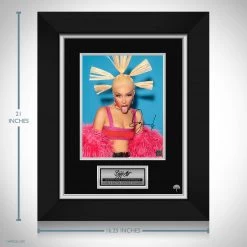 RARE-T Doja Cat Blue Photo Limited Signature Edition Studio Licensed Custom Frame Limited Edition Frames