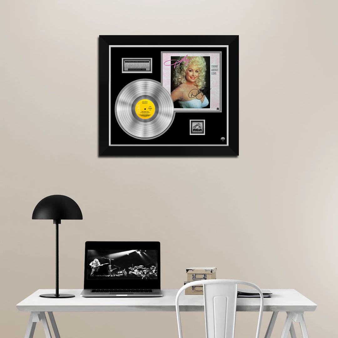 RARE-T Dolly Parton - Think About Love Platinum LP Limited Signature Edition Studio Licensed Custom Frame Limited Edition Frames 2 RARE-T Dolly Parton - Think About Love Platinum LP Limited Signature Edition Studio Licensed Custom Frame Limited Edition Frames