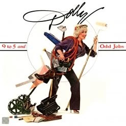 RARE-T Dolly Parton 9 To 5 And Odd Jobs Gold LP Limited Collectors Edition Custom Frame Limited Edition Frames