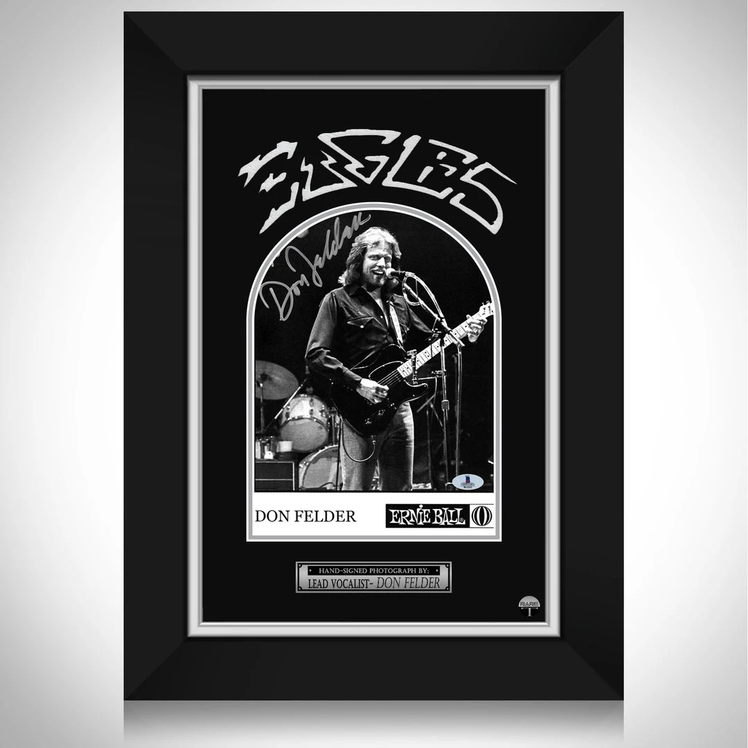 PPC The Eagles - Beckett Certified Hand-Signed Photo By Don Felder Custom Frame Signed Memorabilia 1 PPC The Eagles - Beckett Certified Hand-Signed Photo By Don Felder Custom Frame Signed Memorabilia