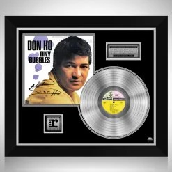 RARE-T Don Ho - Tiny Bubbles Platinum LP Limited Signature Edition Studio Licensed Custom Frame