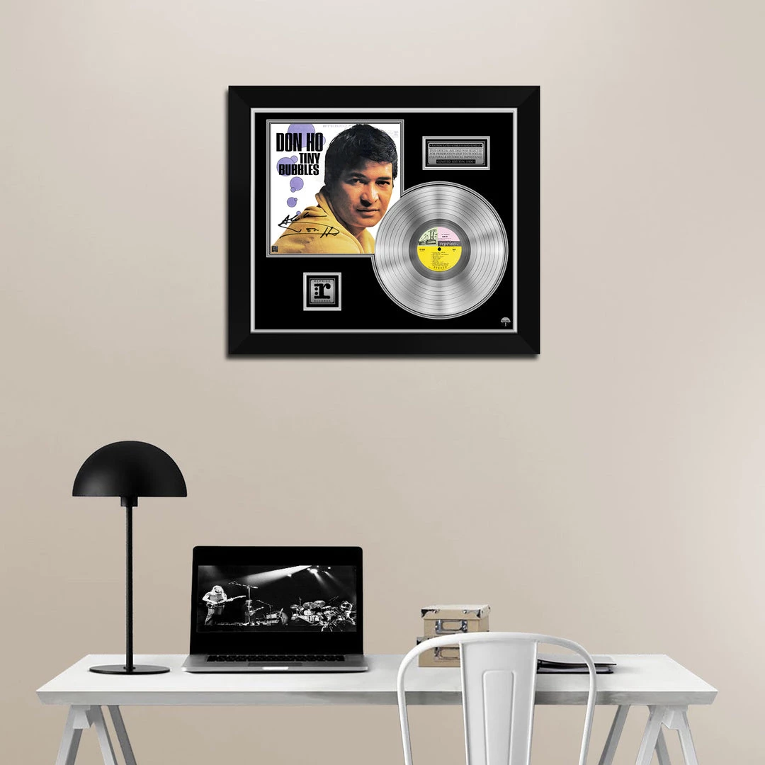 RARE-T Don Ho - Tiny Bubbles Platinum LP Limited Signature Edition Studio Licensed Custom Frame 2 RARE-T Don Ho - Tiny Bubbles Platinum LP Limited Signature Edition Studio Licensed Custom Frame