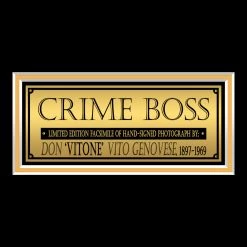 RARE-T Don Vito Genovese Photo Limited Signature Edition Studio Licensed Custom Frame