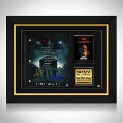 RARE-T Don't Breathe Transcript Limited Signature Edition Studio Licensed Custom Frame NEW