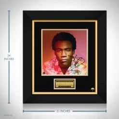 RARE-T Childish Gambino - Because The Internet LP Cover Limited Signature Edition Studio Licensed Custom Frame Limited Edition Frames