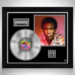 RARE-T Childish Gambino - Because The Internet Platinum LP Limited Signature Edition Studio Licensed Custom Frame Limited Edition Frames