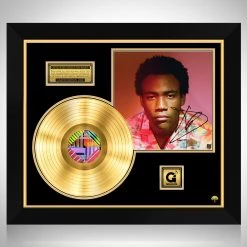 RARE-T Childish Gambino - Because The Internet Gold LP Limited Signature Edition Studio Licensed Custom Frame Limited Edition Frames