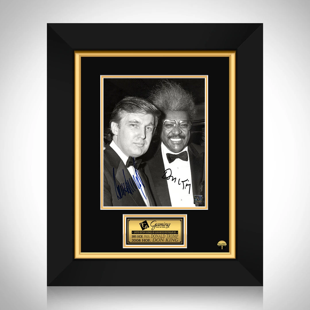 RARE-T Donald Trump & Don King Photo Limited Signature Edition Studio Licensed Custom Frame Sports Memorabilia 1 RARE-T Donald Trump & Don King Photo Limited Signature Edition Studio Licensed Custom Frame Sports Memorabilia