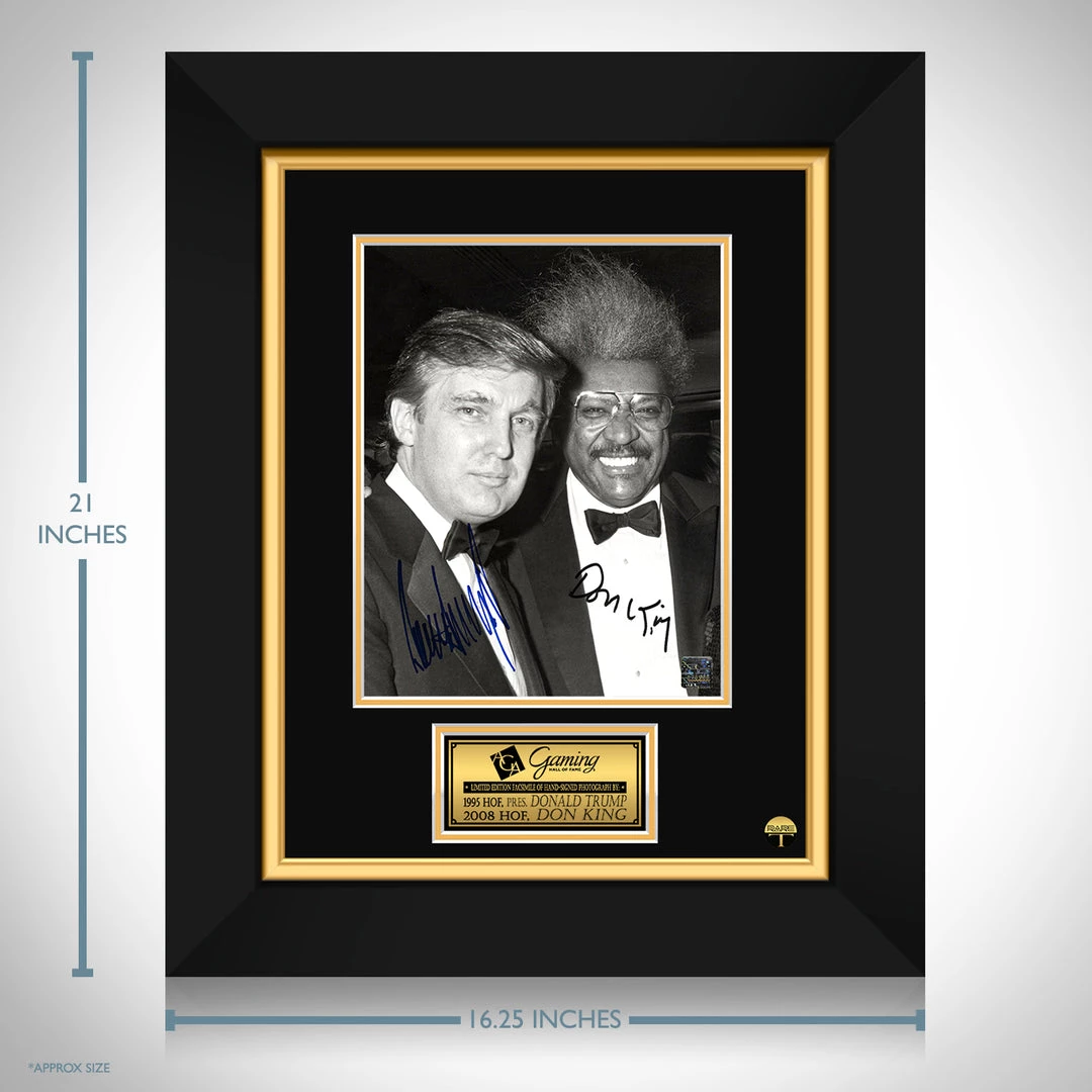 RARE-T Donald Trump & Don King Photo Limited Signature Edition Studio Licensed Custom Frame Sports Memorabilia 3 RARE-T Donald Trump & Don King Photo Limited Signature Edition Studio Licensed Custom Frame Sports Memorabilia