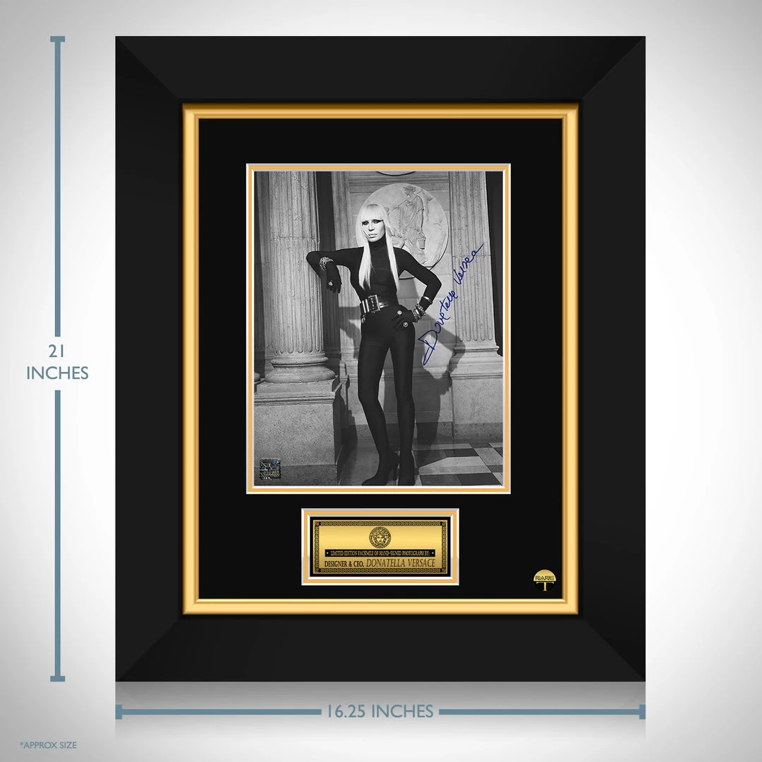 RARE-T Donatella Versace Photo Limited Signature Edition Studio Licensed Custom Frame 3 RARE-T Donatella Versace Photo Limited Signature Edition Studio Licensed Custom Frame