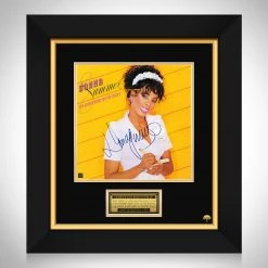 RARE-T Donna Summer - She Works Hard For The Money LP Cover Limited Signature Edition Studio Licensed Custom Frame Limited Edition Frames