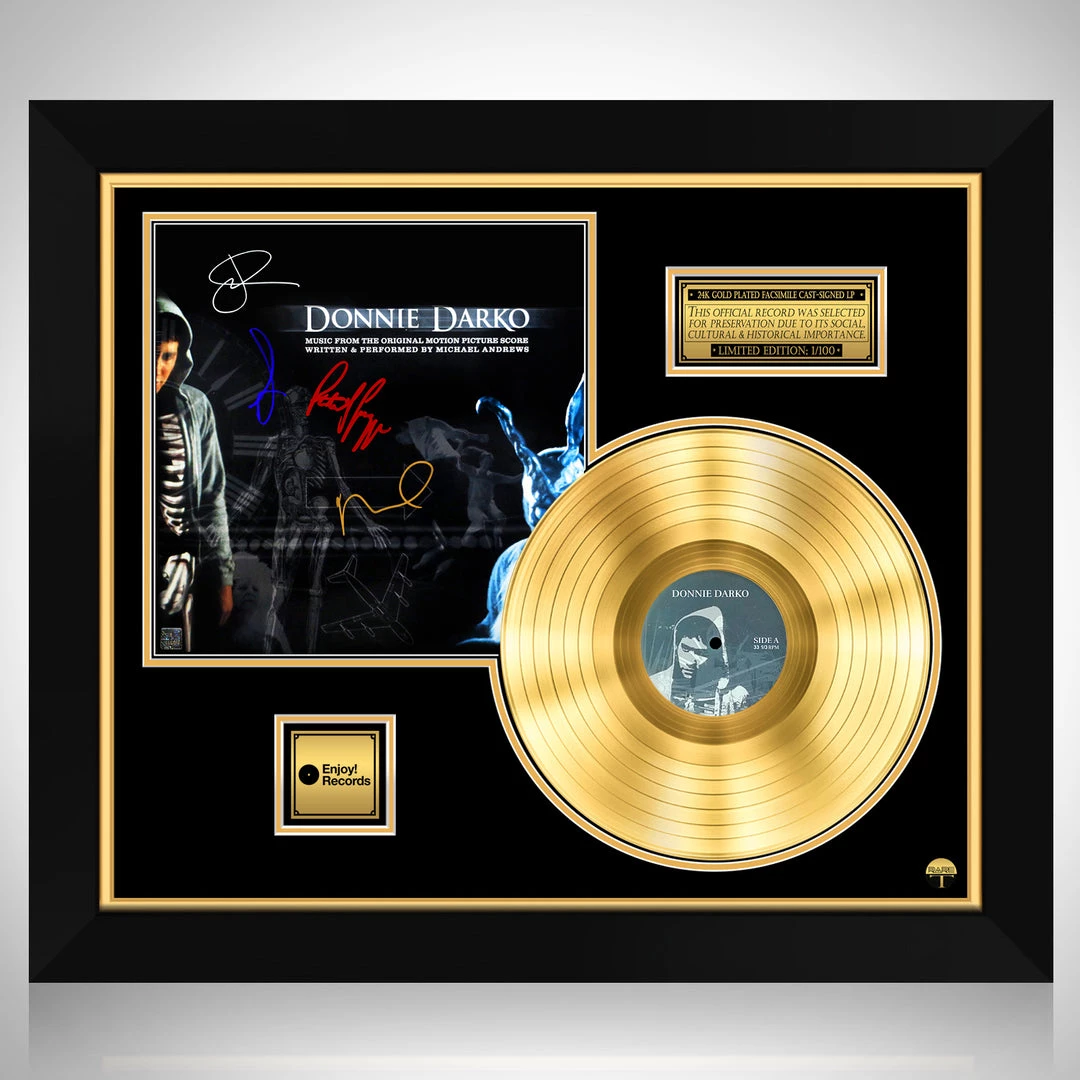 Rare-T Limited Edition Frames Donnie Darko - Original Motion Picture Soundtrack Gold LP Limited Signature Edition Studio Licensed Custom Frame 1 Rare-T Limited Edition Frames Donnie Darko - Original Motion Picture Soundtrack Gold LP Limited Signature Edition Studio Licensed Custom Frame