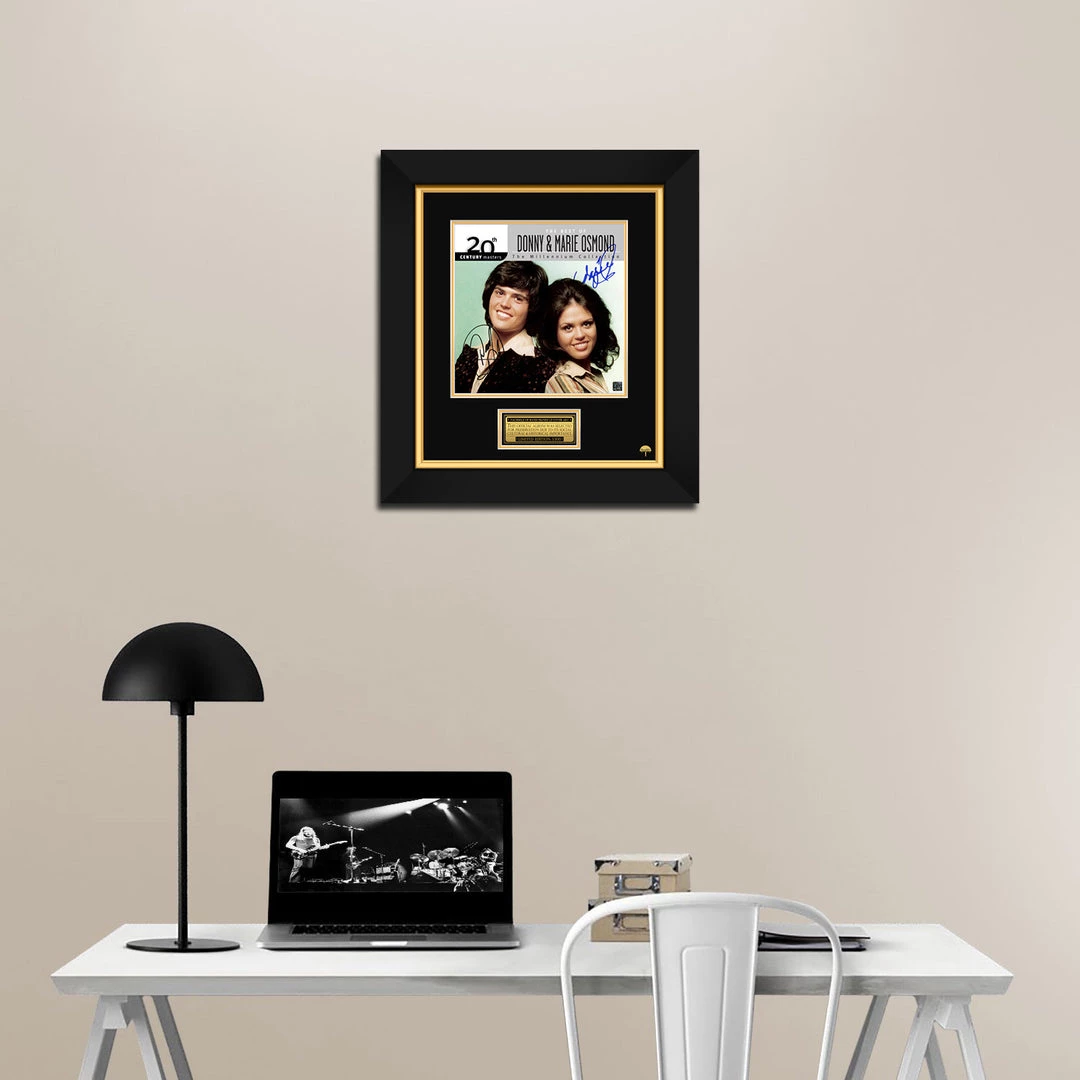 RARE-T Donny & Marie Osmond - The Best Of LP Cover Limited Signature Edition Studio Licensed Custom Frame Limited Edition Frames 2 RARE-T Donny & Marie Osmond - The Best Of LP Cover Limited Signature Edition Studio Licensed Custom Frame Limited Edition Frames