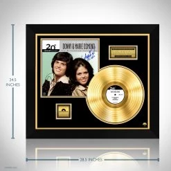 RARE-T Donny & Marie Osmond - The Best Of Gold LP Limited Signature Edition Studio Licensed Custom Frame Limited Edition Frames