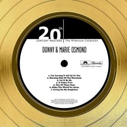RARE-T Donny & Marie Osmond - The Best Of Gold LP Limited Signature Edition Studio Licensed Custom Frame Limited Edition Frames