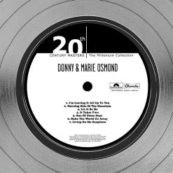 RARE-T Donny & Marie Osmond - The Best Of Platinum LP Limited Signature Edition Studio Licensed Custom Frame Limited Edition Frames