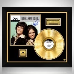 RARE-T Donny & Marie Osmond - The Best Of Gold LP Limited Signature Edition Studio Licensed Custom Frame Limited Edition Frames